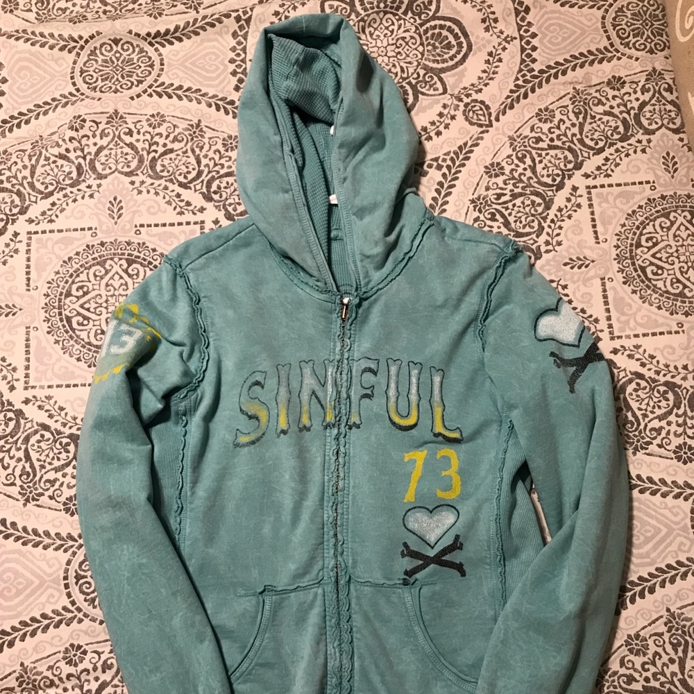 Sinful by Affliction zip hoodie